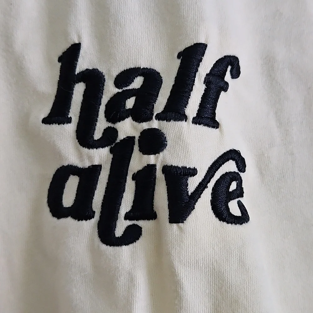 Camp Collection Half Alive Rainbow Sleeve Retro Tee Medium - Picture 2 of 7